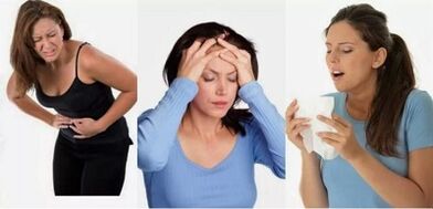 Signes de parasites dans le corps humain