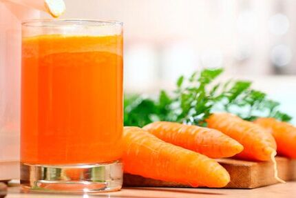 Jus de carotte contre les petits vers