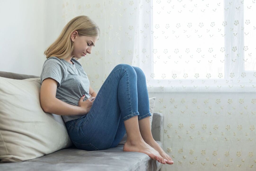 Douleur abdominale due aux vers
